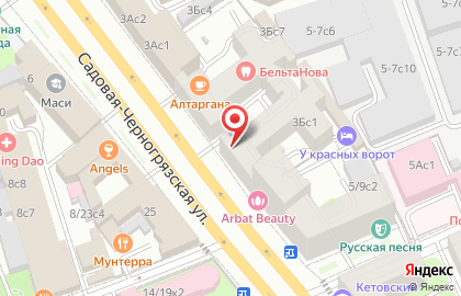 Алкомаркет Винлаб на Садовой-Черногрязской улице на карте