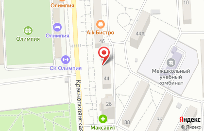 Ортлайн на Краснополянской улице на карте