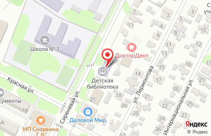 Районная детская библиотека на Сиреневой улице на карте