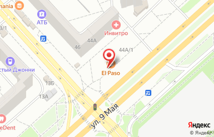 Секс-шоп Страсть в Советском районе на карте