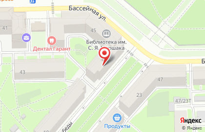 Медицинский центр ЛабСтори на Бассейной на карте