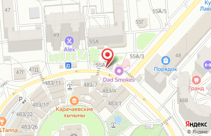 Бистро Очаг на улице Владимира Невского на карте