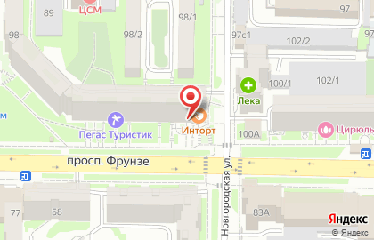 Лабораторная служба Helix на проспекте Фрунзе на карте