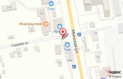Продовольственный магазин РИФ на Минской улице на карте
