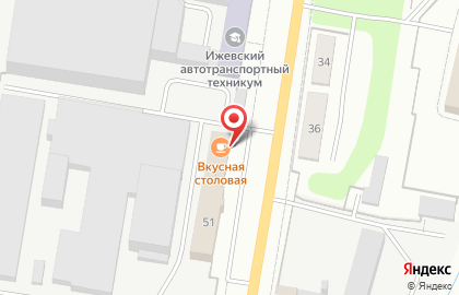 Столовая в Ижевске на карте