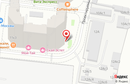 Школа танцев Егора Симачева в 1-м Нагатинском проезде на карте