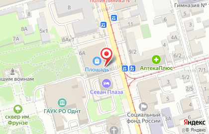 Ресторан Рис на площади Толстого на карте
