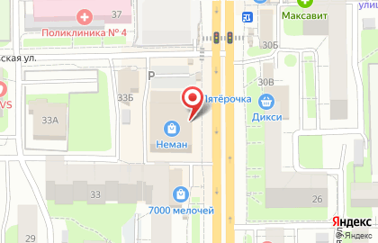Супермаркет цифровой и бытовой техники DNS на улице Нормандия-Неман на карте