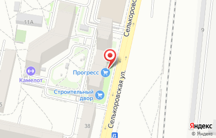 Инструментальный магазин Прогресс на Селькоровской улице на карте