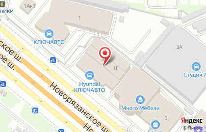 Центр кузовного ремонта КЛЮЧАВТО на карте