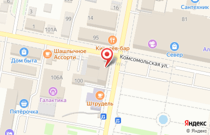Компания по установке натяжных потолков на Комсомольской на карте