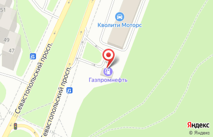 Терминал Газпромбанк на Севастопольском проспекте на карте