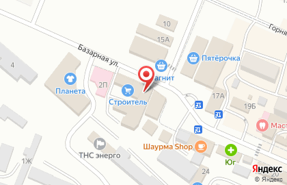 Магазин мясных деликатесов на Базарной улице на карте