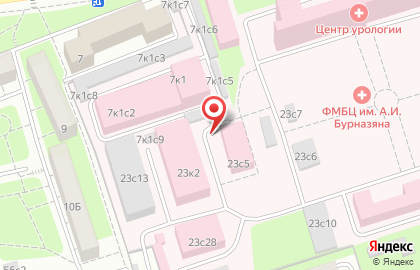ФМБЦ на улице Маршала Новикова на карте