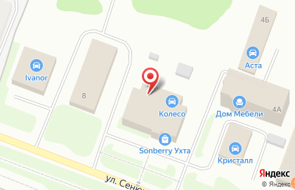 Магазин автозапчастей в Сыктывкаре на карте