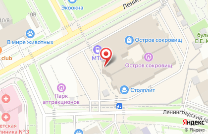 Салон штор и карнизов Бархат на Ленинградской улице в Подольске на карте