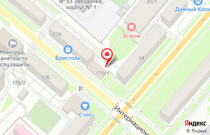 Салон мебели Три Я на Интернациональной улице на карте