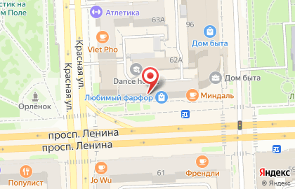 Японский фарфор на проспекте Ленина на карте