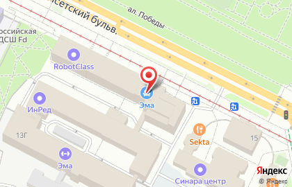 Салон мебели Купе на Верх-Исетском бульваре на карте