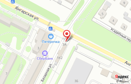Пункт быстрого питания Русский аппетит на Ангарской улице на карте