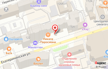 Отель Большевичка на Екатерининской улице на карте