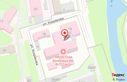 Областная Больница им. Ф.п.гааза на карте