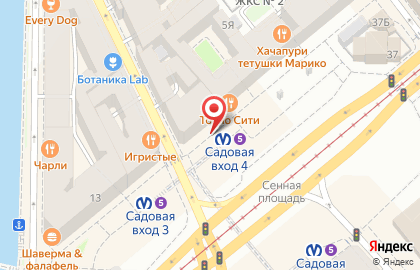 Сеть салонов связи Связной на Сенной площади, 7а на карте