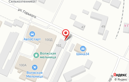 Торговая фирма Агротранс-Шина на улице Горького на карте