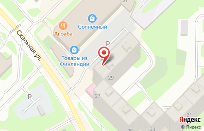 Пивная карта бар и магазин разливного пива на Скальной улице на карте