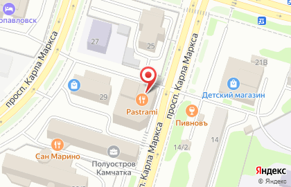 Академия вождения в Петропавловске-Камчатском на карте