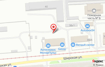 Автостоянка в Новосибирске на карте
