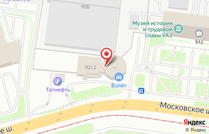 Взлёт на Московском шоссе на карте
