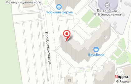 Сеть водоматов Живая Вода на Преображенской улице на карте