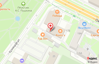 Стена на Кузнецкой улице на карте