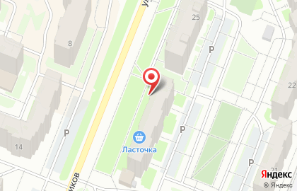 Продуктовый магазин Ласточка в Ханты-Мансийске на карте