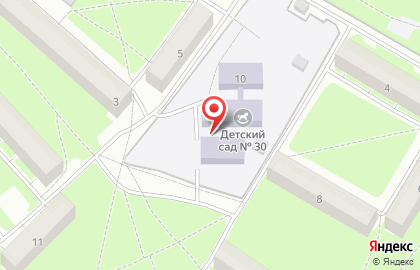 Детский сад №30 в Костроме на карте