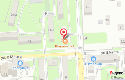 Фрукты есть на улице Максима Горького на карте
