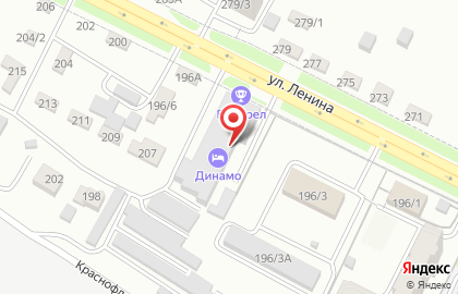 Гостиница Динамо в Благовещенске на карте