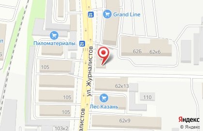 Производственно-торговая компания Техгазсервис на улице Журналистов на карте