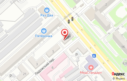 Магазин продуктов Жемчужина в Индустриальном районе на карте