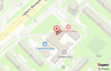 Торгово-сервисный центр ComPlus на проспекте Ветеранов на карте