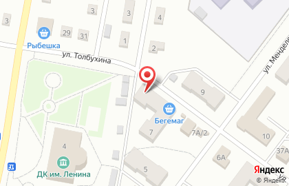 Магазин зоотоваров на улице Менделеева на карте
