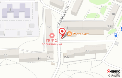 Магазин мясной продукции Балтптицепром на Алданской улице на карте
