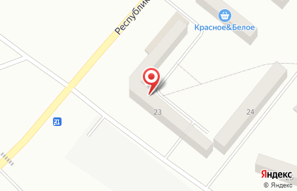 Магазин Квадратный метр в 1-ом микрорайоне на карте