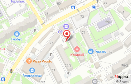 Мастерская по ремонту часов на улице Лермонтова на карте