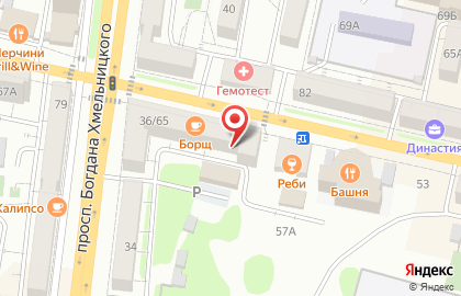 Ателье в Белгороде на карте