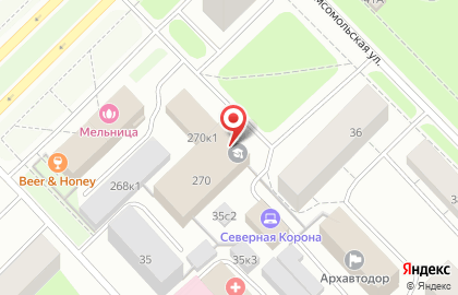 Архангельский областной институт открытого образования на проспекте Ломоносова на карте