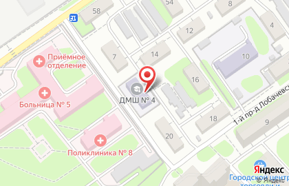 Детская музыкальная школа №4 в Первомайском районе на карте