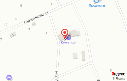 База отдыха Кумуткан на улице Пушкина на карте