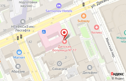 Детская городская больница №17 Святителя Николая Чудотворца на карте